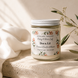 peony soy candle dot lil