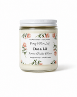 peony soy candle dot lil
