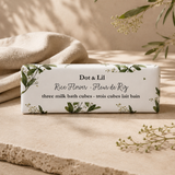 Milk Bath Cubes Trio – Rice Flower