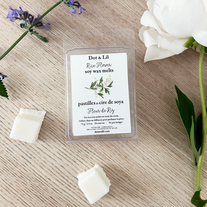 pastille de cire de soya Fleur de riz