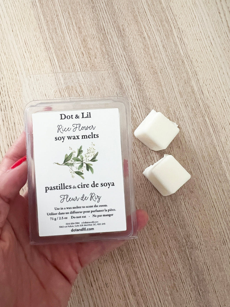 pastille de cire de soya Fleur de riz