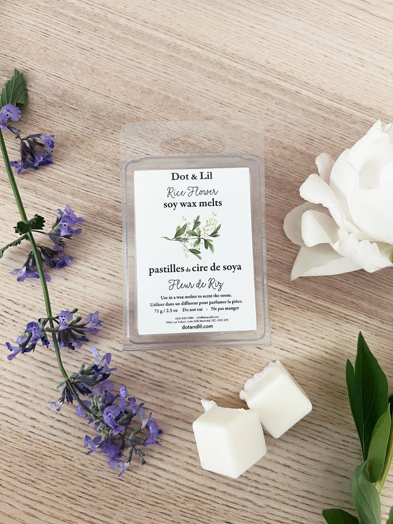 pastille de cire de soya Fleur de riz