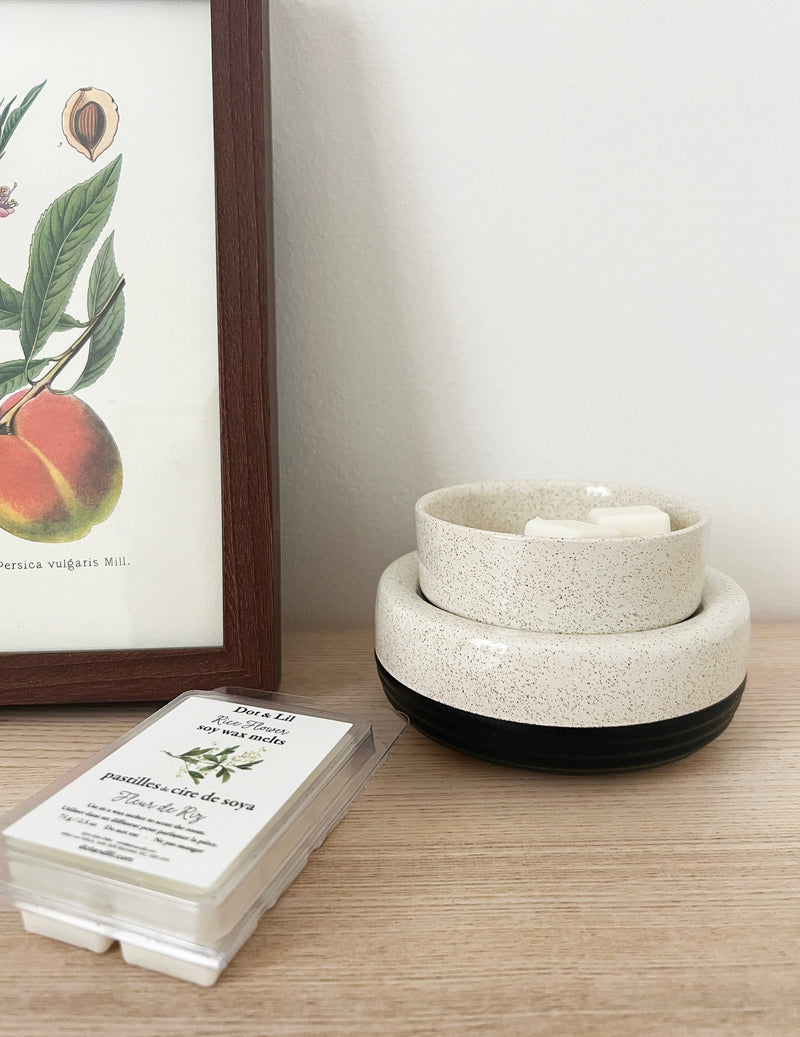 pastille de cire de soya Fleur de riz