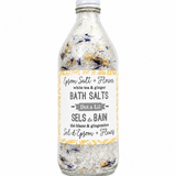 Bath Salts – White Tea & Ginger – Bottle