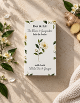 white tea ginger milk bath sachet dot lil