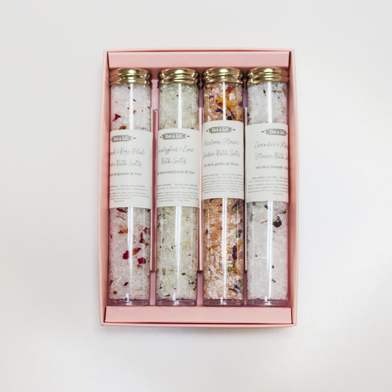 library of bath salts gift set
