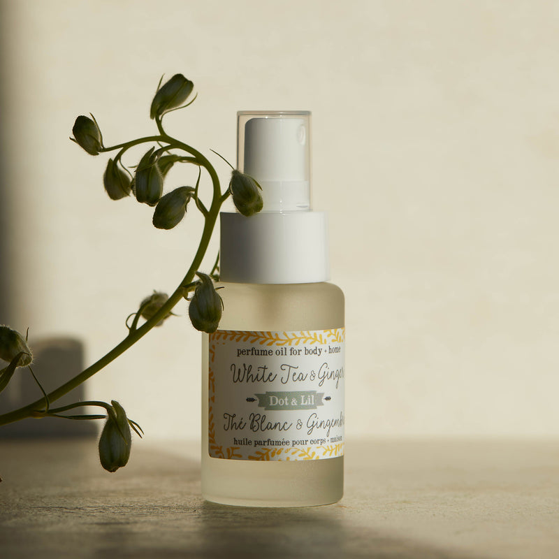 white tea & ginger perfume oil