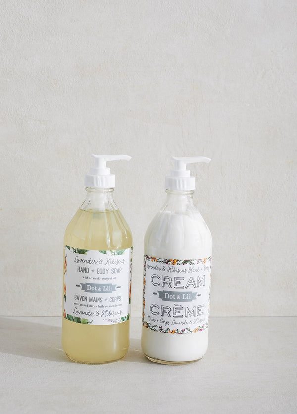hand soap, cream & milk bath TRIO