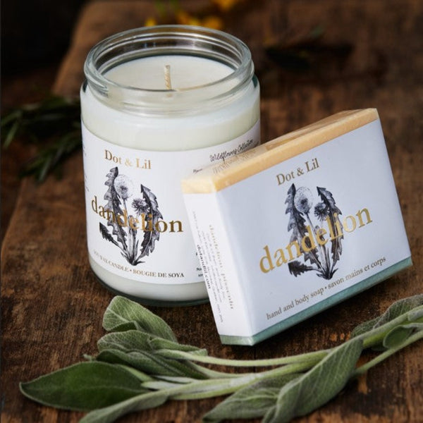 Dandelion soy candle - Wildflower collection
