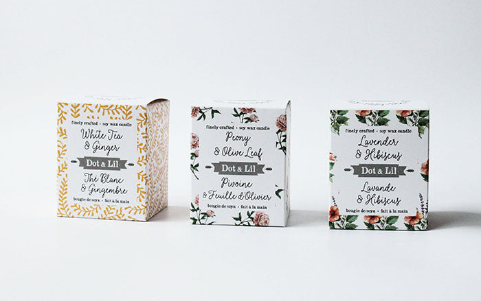 peony & olive leaf soy candle