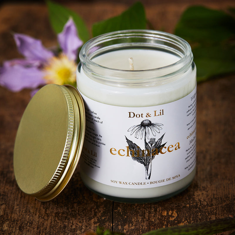 Echinacea soy candle - Wildflower collection