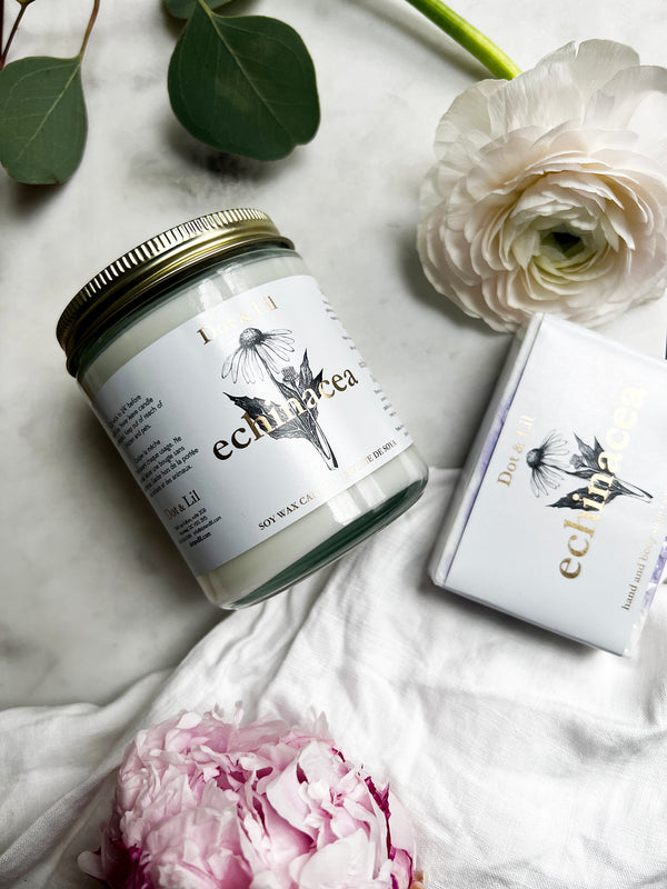Echinacea soy candle - Wildflower collection
