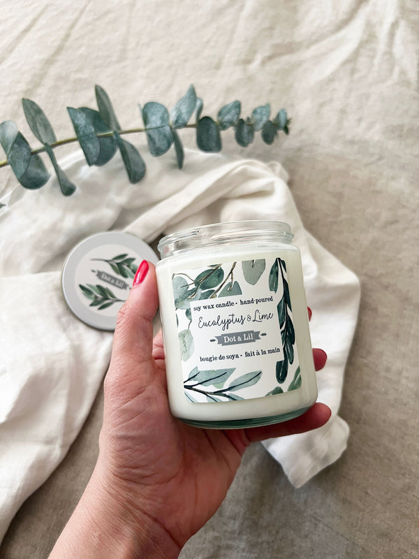 NEW eucalyptus & lime candle