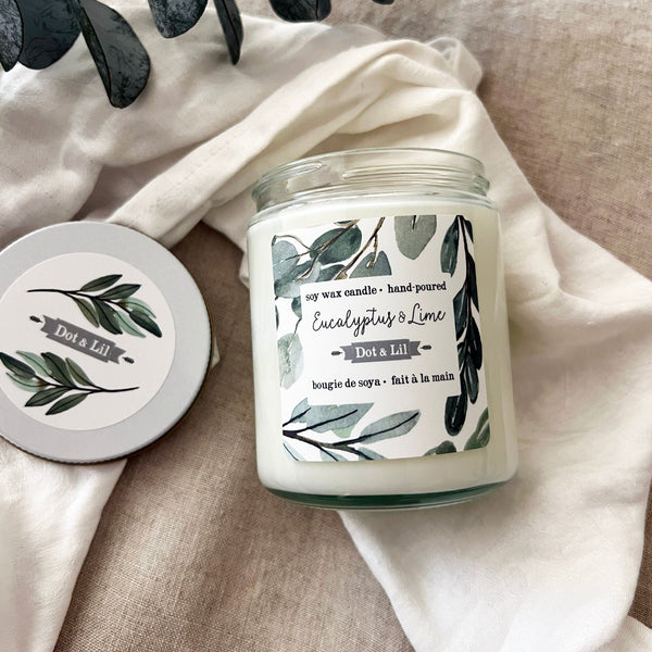 NEW eucalyptus & lime candle