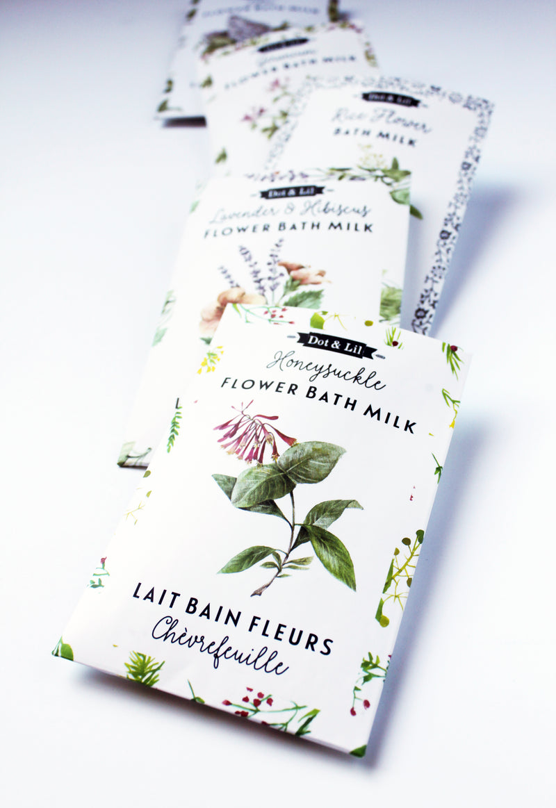 honeysuckle bath milk sachet