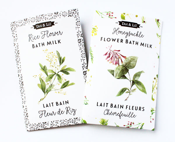 rice flower bath milk sachet