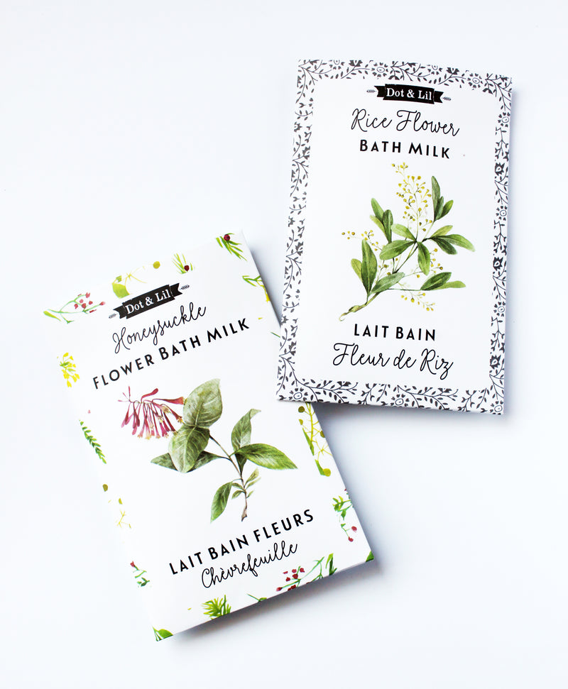 honeysuckle bath milk sachet