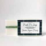 Savon Sapin frais » à pois et lilas