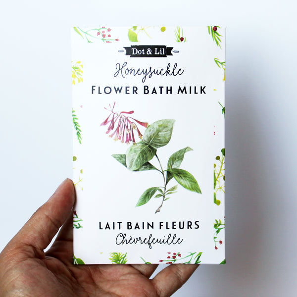 honeysuckle bath milk sachet