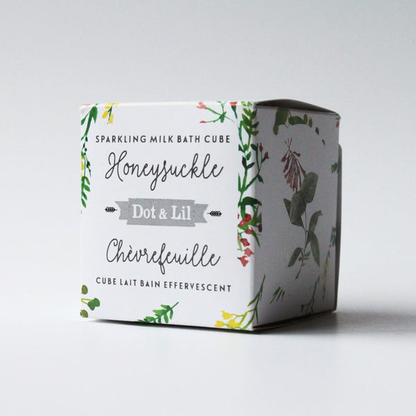 honeysuckle sparkling milk bath cube