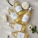 lavender hibiscus liquid soap texture foam detail