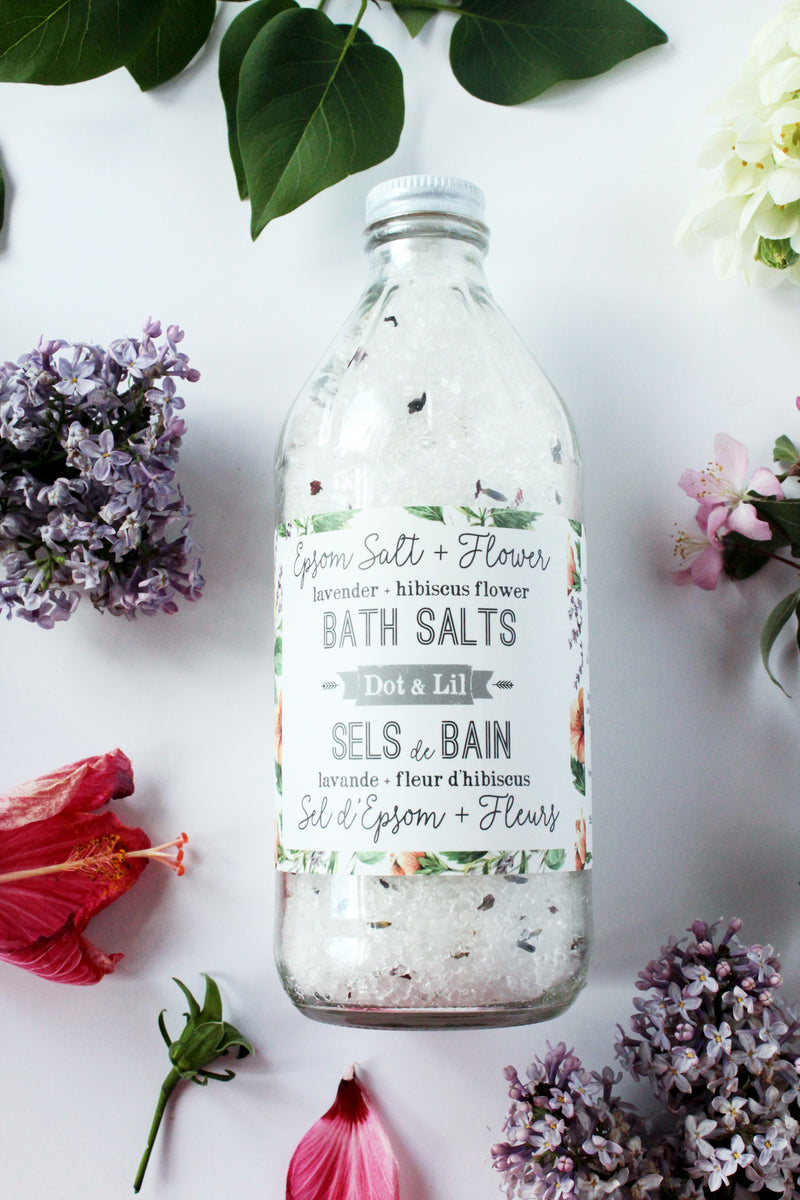 lavender & hibiscus bath salt