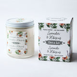 lavender & hibiscus soy candle