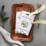 lait bain lilas avec illustration florale