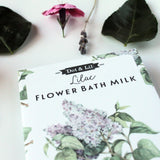 lilac flower bath milk sachet