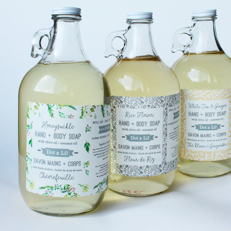 savon liquide chèvrefeuille
