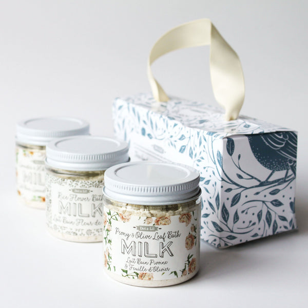 milk bath trio gift set