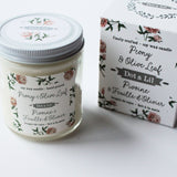 peony & olive leaf soy candle