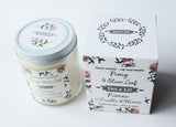 peony & olive leaf soy candle