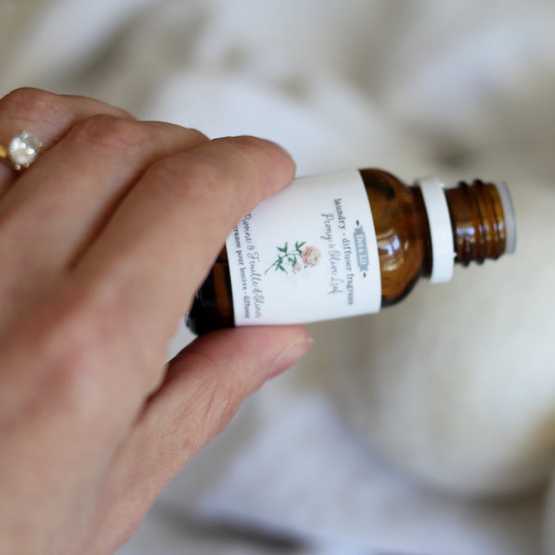 Pivoine & Feuille d'Olivier parfum de lessive + diffuseur