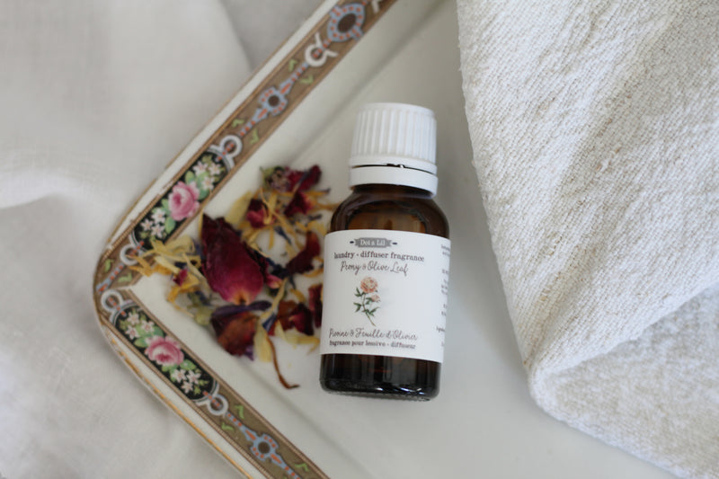 Pivoine & Feuille d'Olivier parfum de lessive + diffuseur