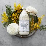 lait bain « Rice Flower » avec pois et fleurs