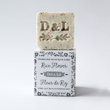 cube lait bain effervescent fleur de riz