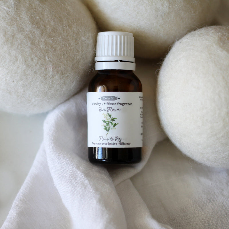laundry fragrance + wool dryer ball starter set