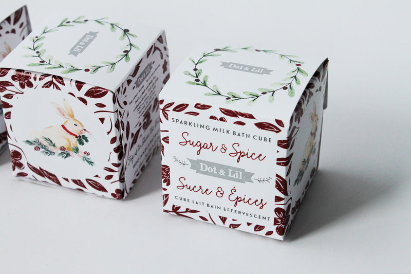 sugar & spice sparkling milk bath cube