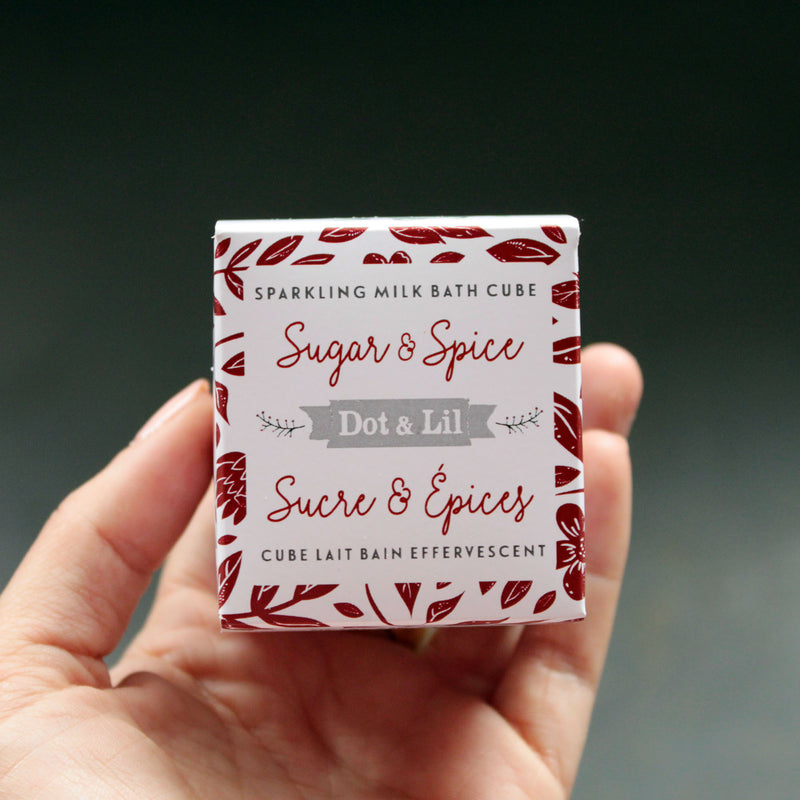 sugar & spice sparkling milk bath cube