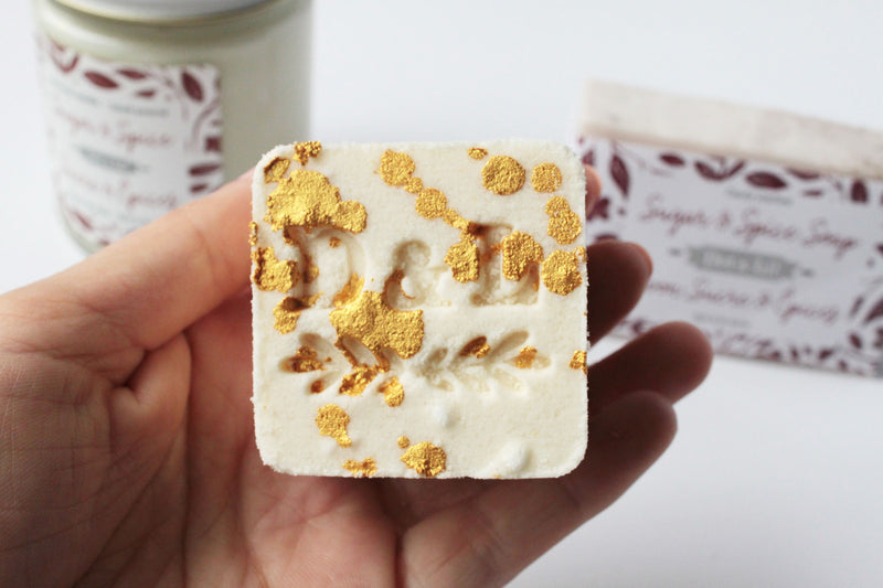 sugar & spice sparkling milk bath cube