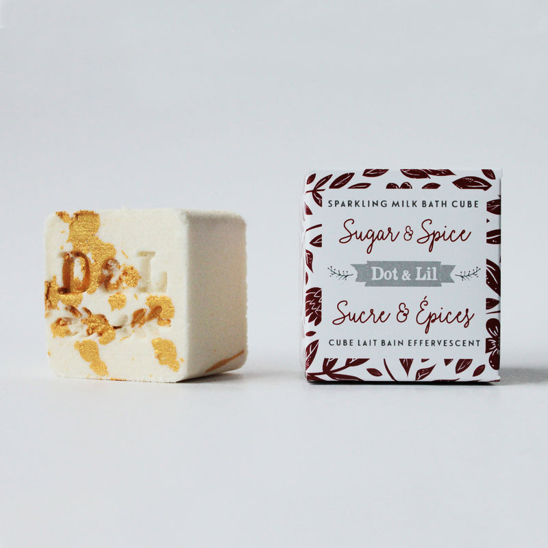 sugar & spice sparkling milk bath cube