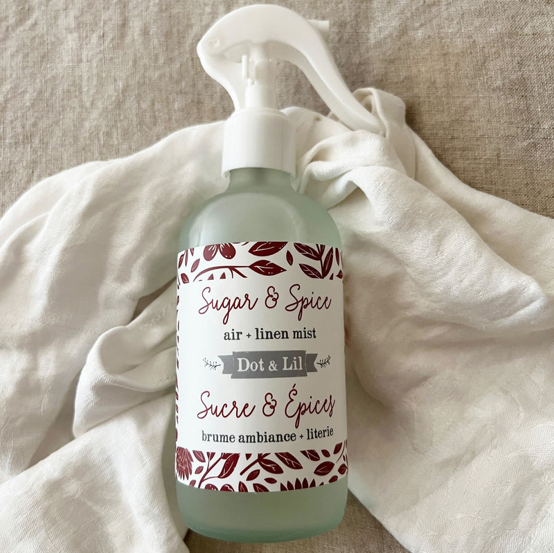 NEW sugar & spice linen + air mist