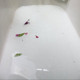 lait bain thé blanc lait bain au gingembre, illustration florale