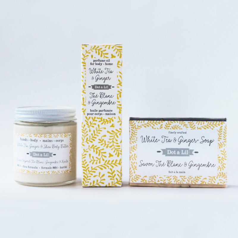 white tea & ginger perfume oil