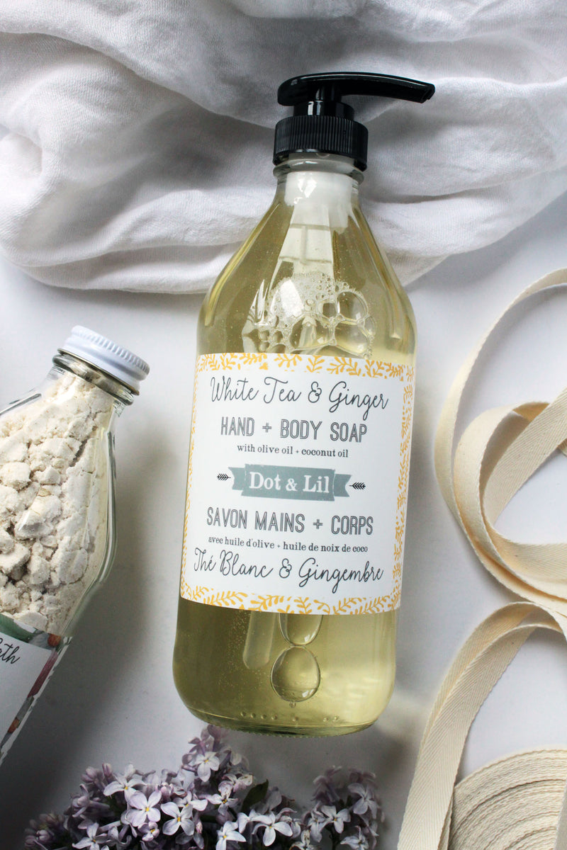 white tea & ginger liquid soap