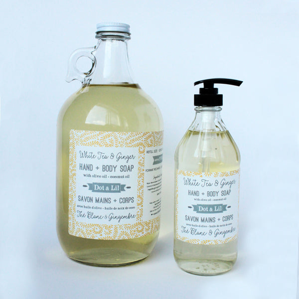 Savon liquide Thé Blanc & Gingembre