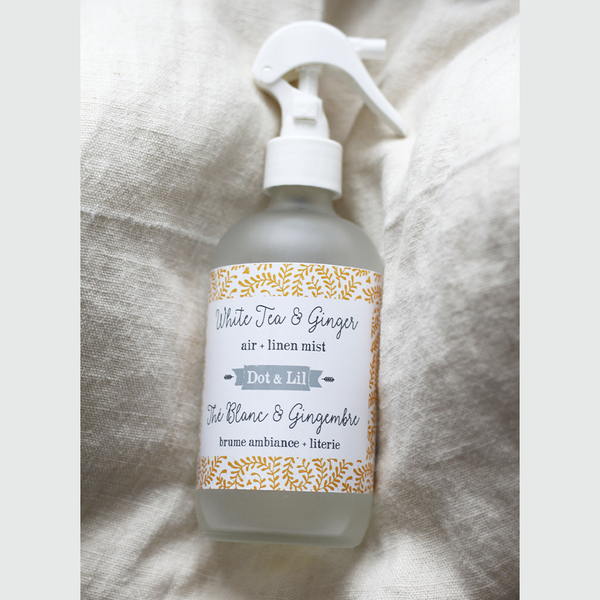 white tea & ginger linen + air mist